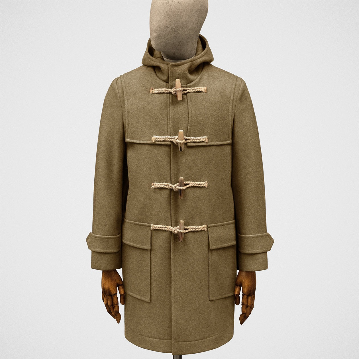 Duffle coat in camel