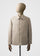 Work jacket in linen burlap in linseed